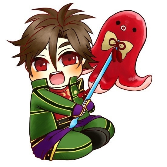 御手杵・厚藤四郎のウッドキーホルダー