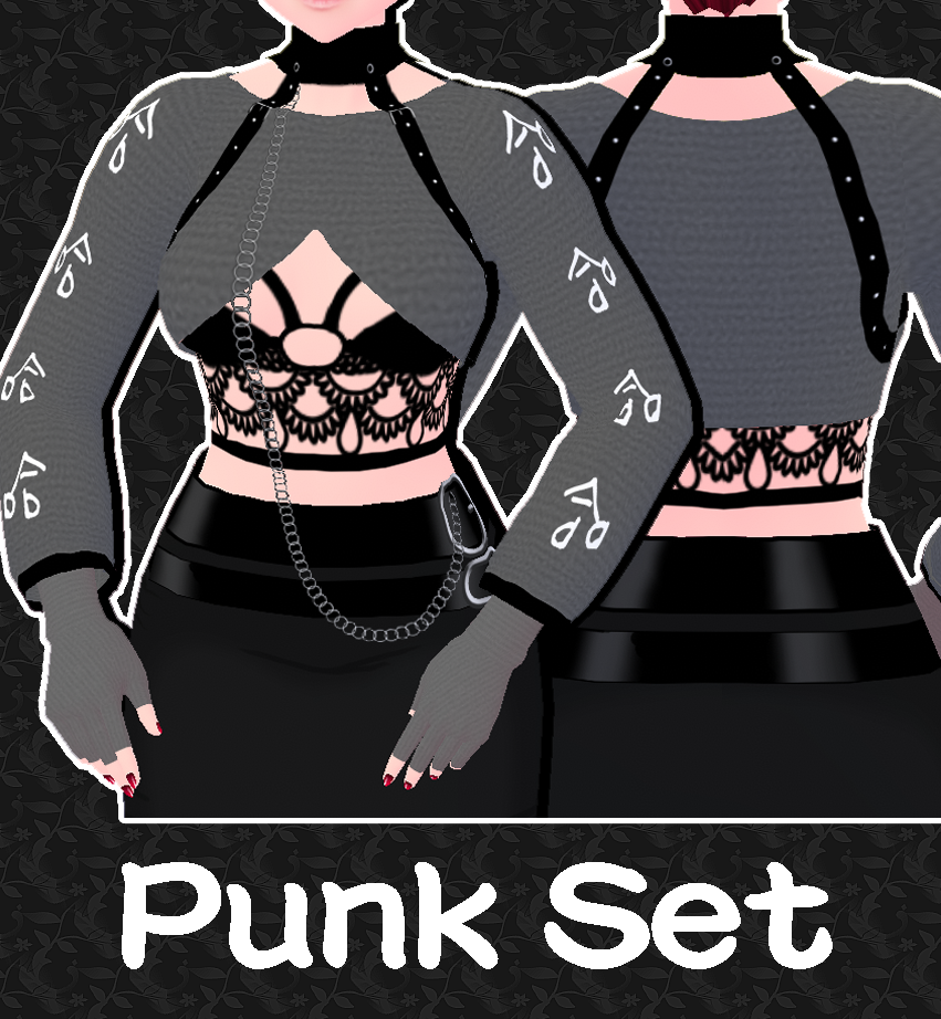 Women's punk clothing set レディースパンク服セット - takitoshop - BOOTH