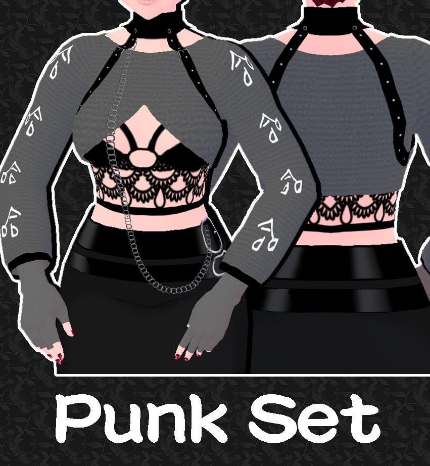Women S Punk Clothing Set レディースパンク服セット Takitoshop Booth