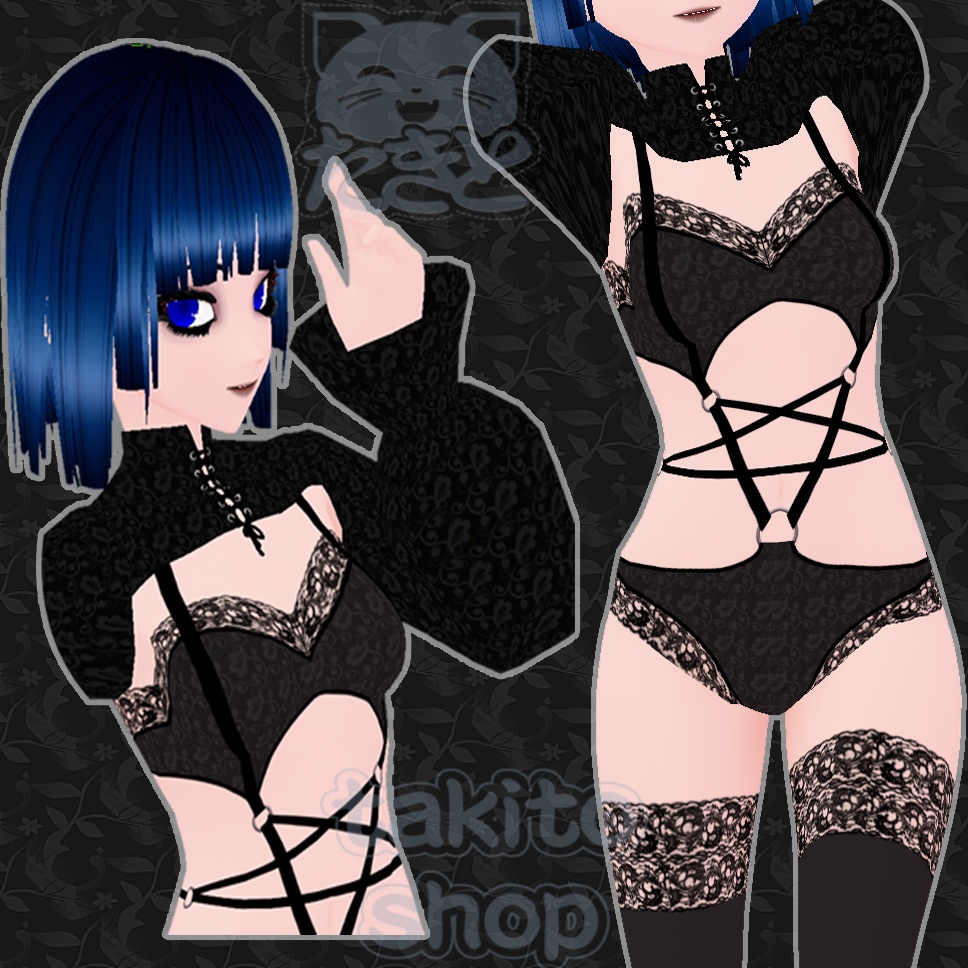 五芒星のランジェリー『 Lingerie with pentagram 6 colors 』6色