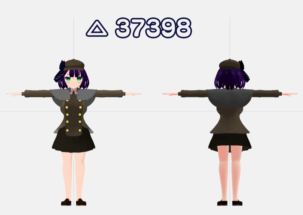 【VRChat向け3Dモデル】探偵少女シャロンちゃん