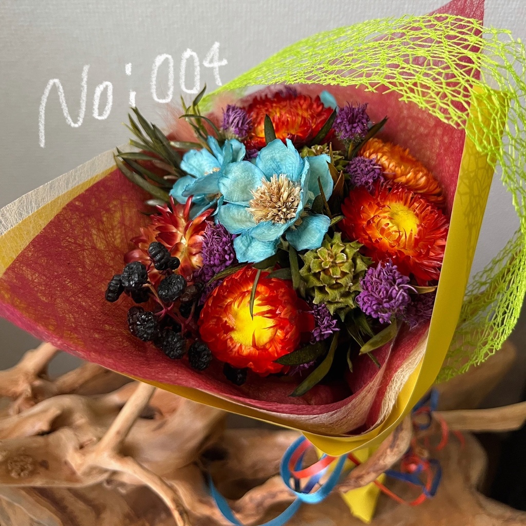 ドライフラワーミニブーケ:004
