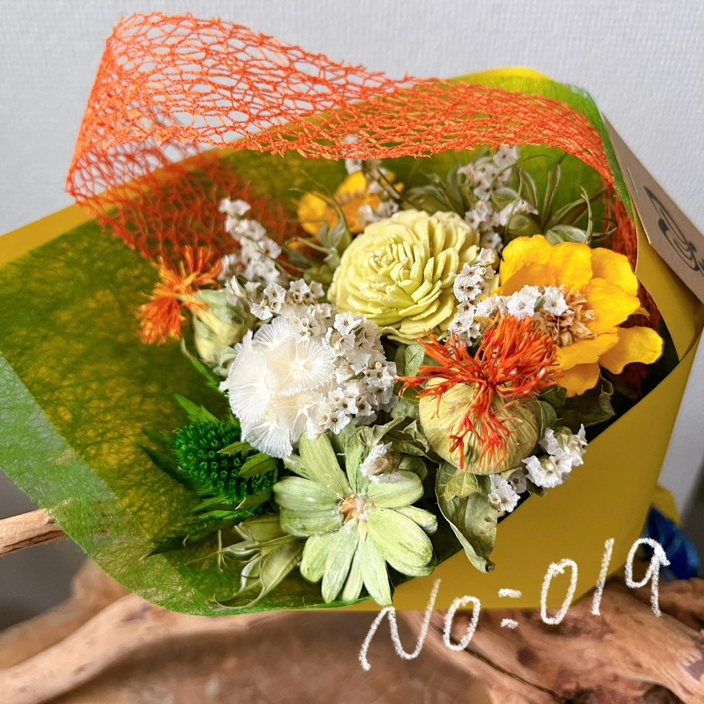 ドライフラワーミニブーケ:019