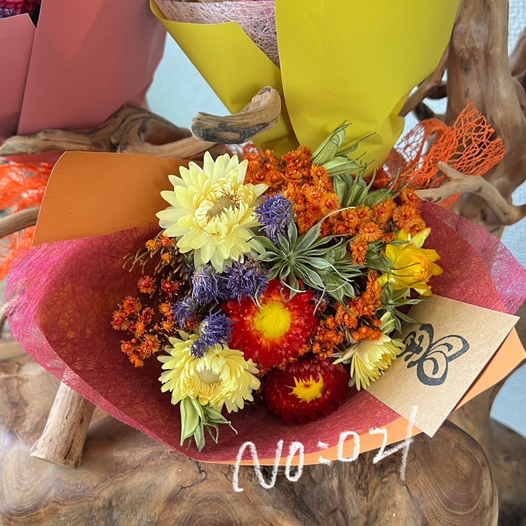 ドライフラワーミニブーケ:021