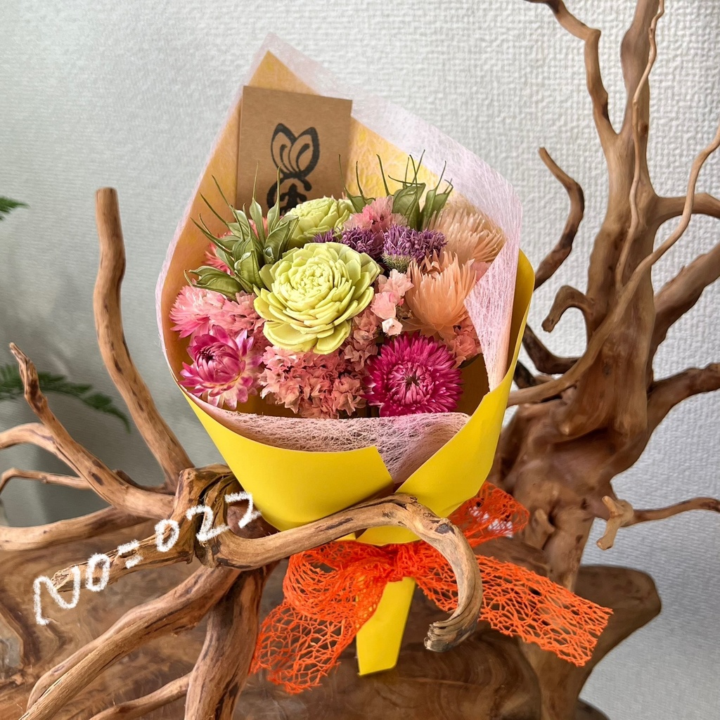 ドライフラワーミニブーケ:022