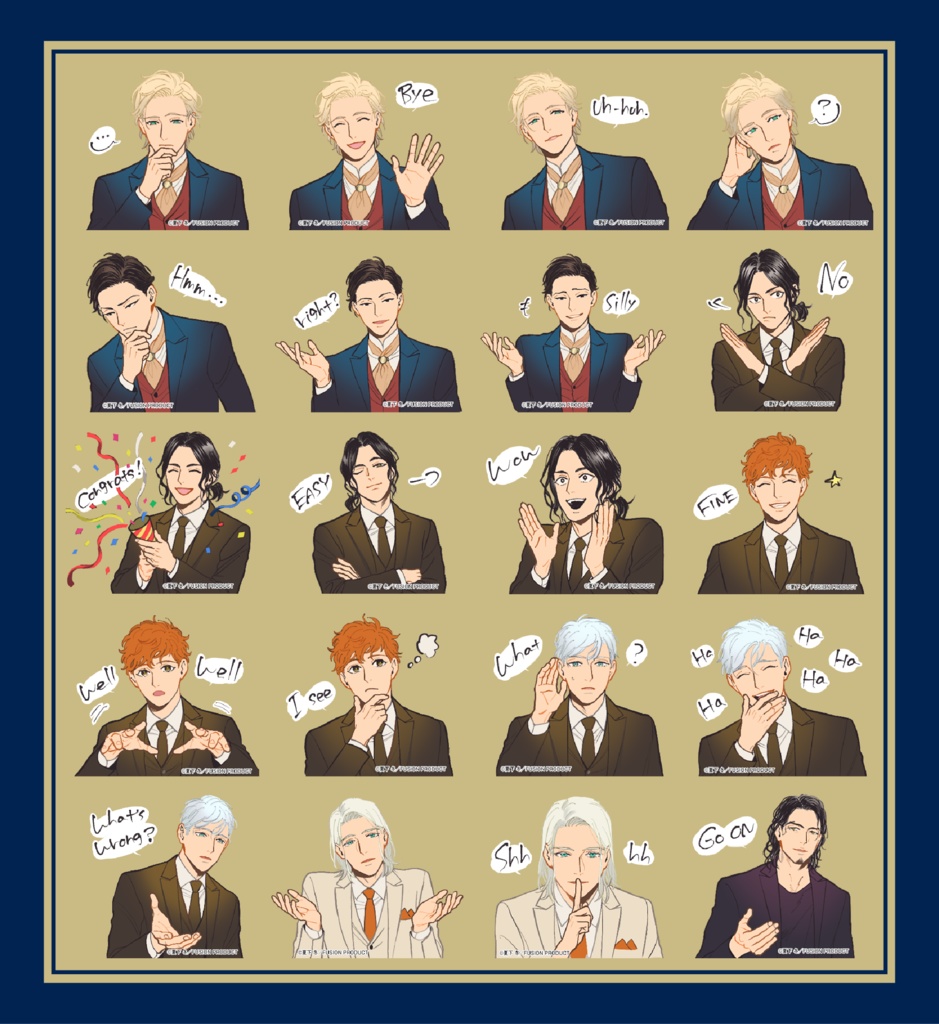 「私立帝城学園 -四逸-」描き下ろしデジタルステッカー