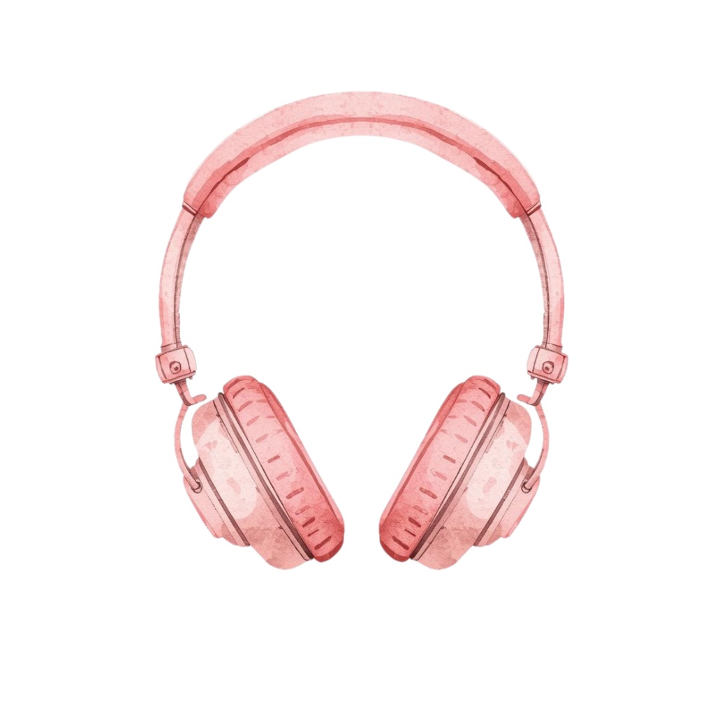 ふんわり水彩の旅素材|ピンク×アンティーク 後ろ姿人物入りクリップアート(全12点)