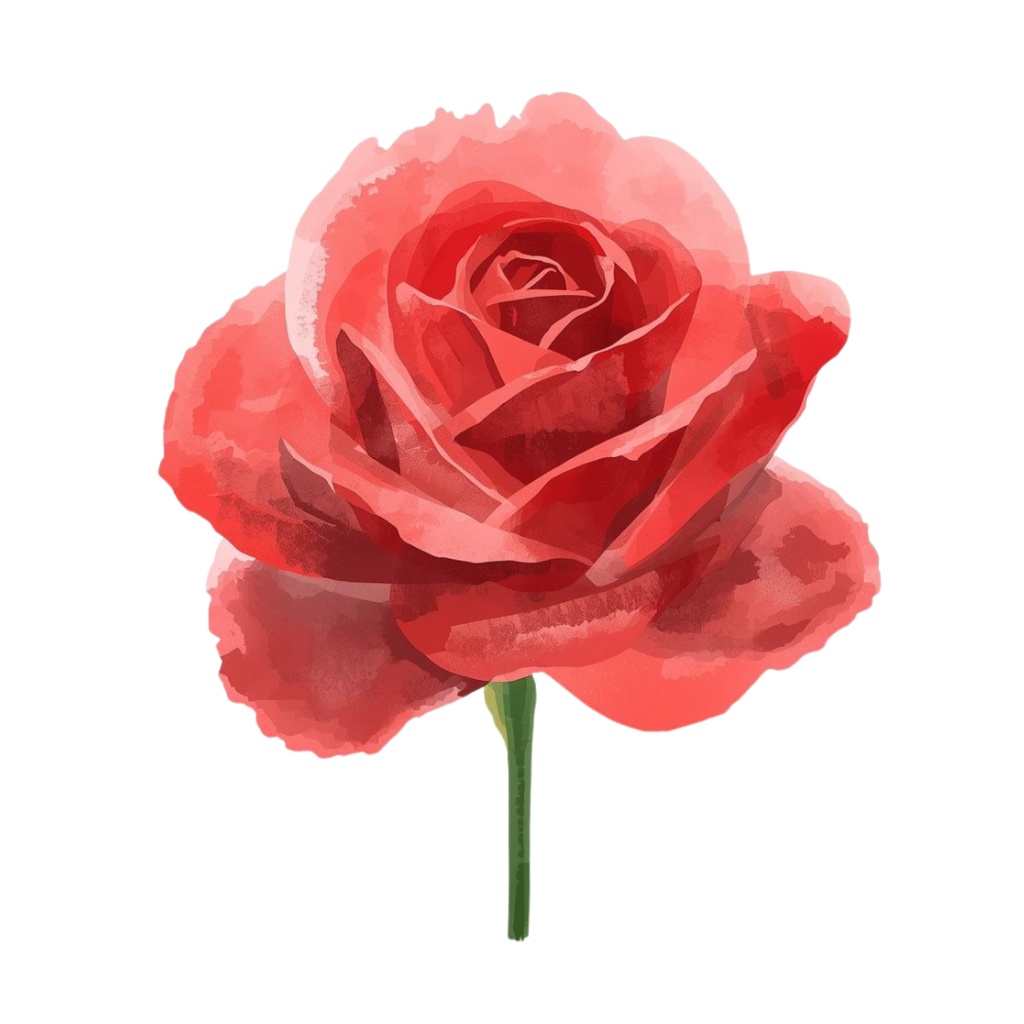 バレンタイン水彩クリップアート|女の子&チョコのやさしいイラスト素材セット(PNG)