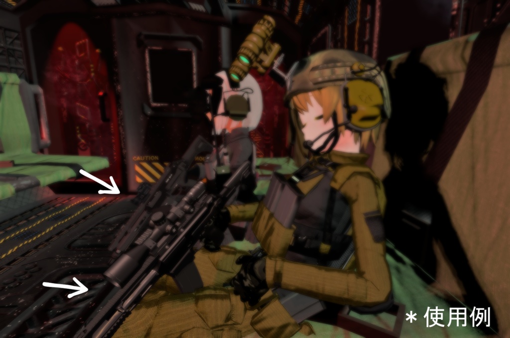 【VRChat】Gz.9 .556 .762 A4 オリジナル3Dモデル