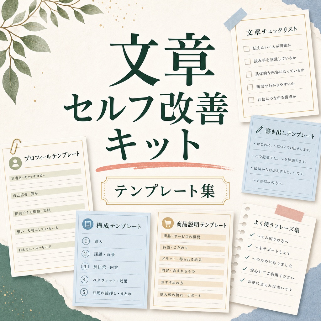 伝わる文章セルフ改善キット
