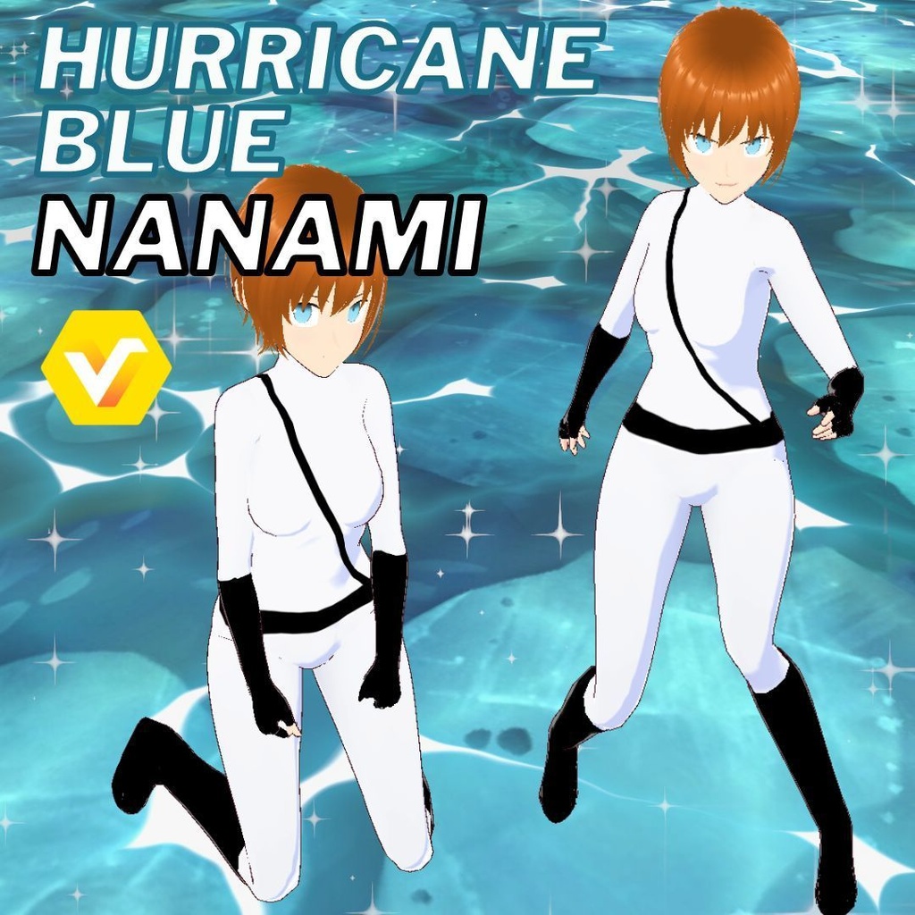 [Vroid] Nanami Nono Hurricane blue 3d character