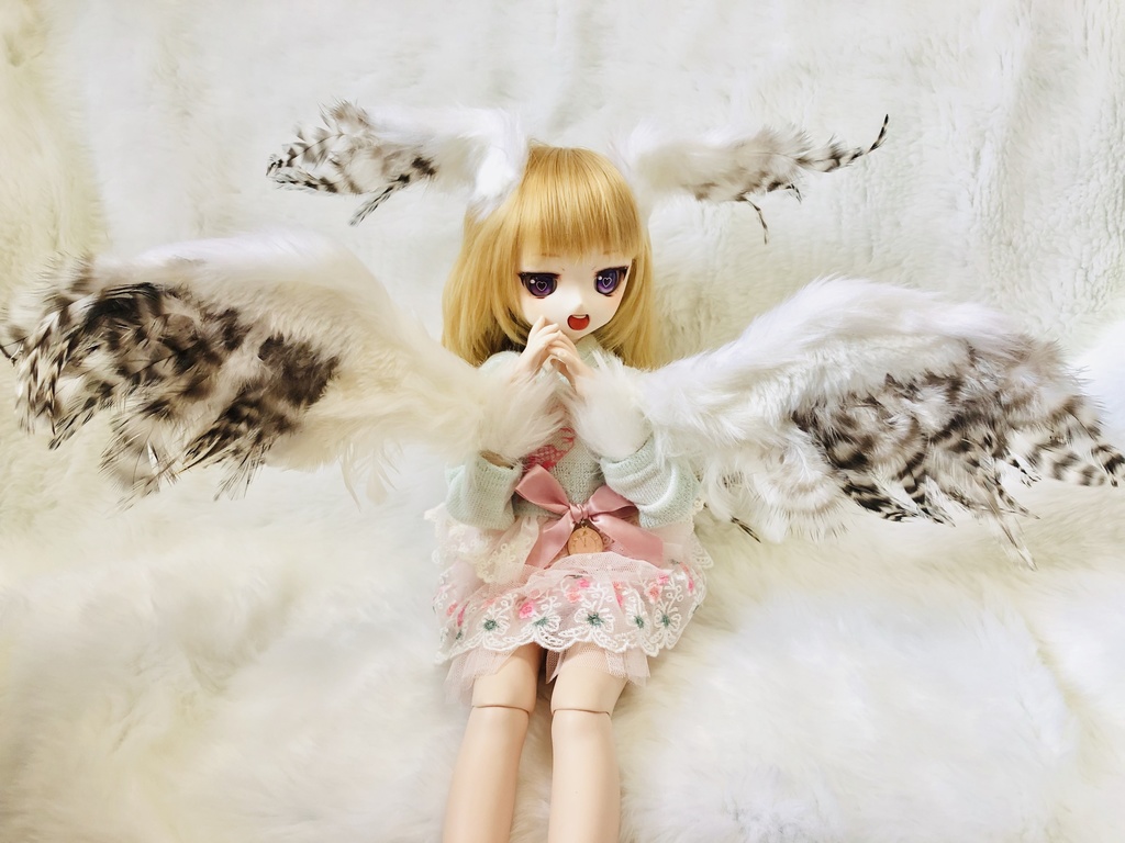 ※2点【セール】羽っ子ドール★ふくろうホワイト