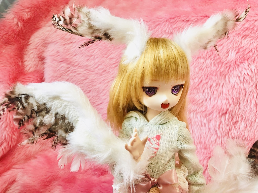 ※2点【セール】羽っ子ドール★ふくろうホワイト