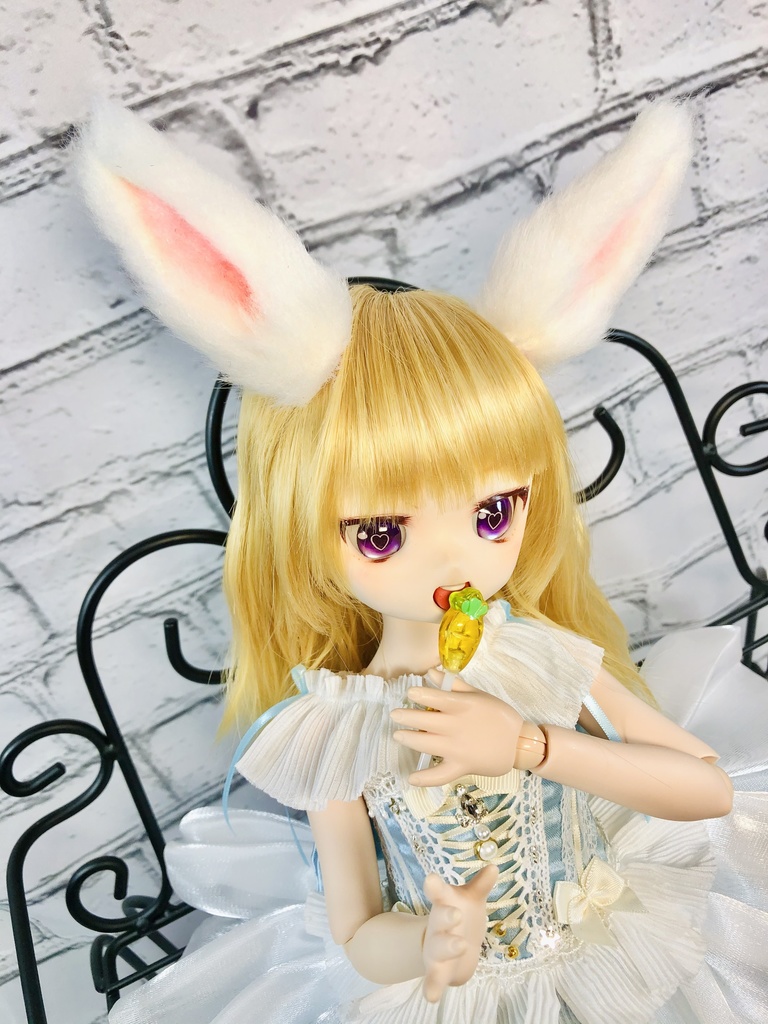 ディーラー様 うさぎ うさみみ カチューシャ SD DD MDD ドール-