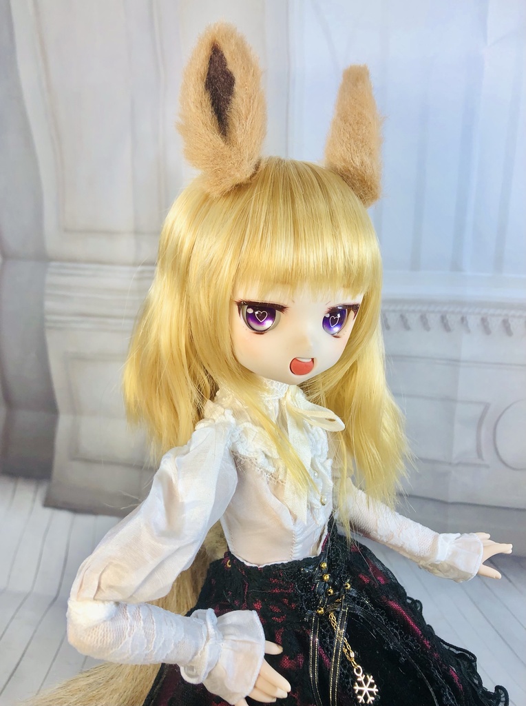 【はちぽち図書館】*馬耳&しっぽセット/DD*SD*MDD*DDS*MSD*40~60cmドール用/ドルフィードリーム/アクセサリー/ブラウン/ケンタウロス