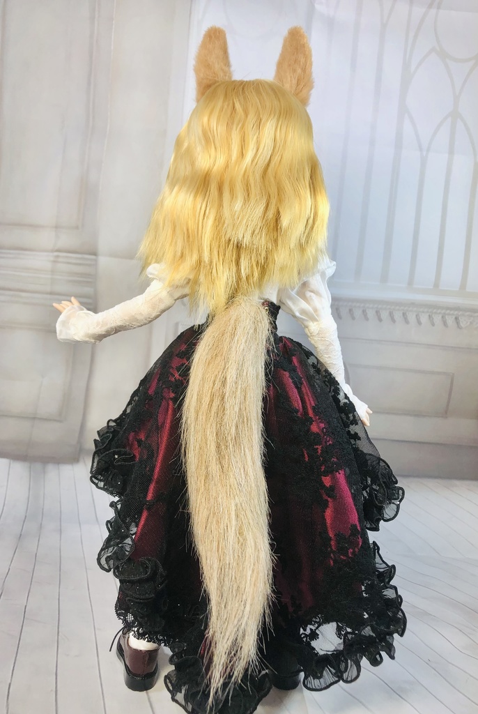 【はちぽち図書館】*馬耳&しっぽセット/DD*SD*MDD*DDS*MSD*40~60cmドール用/ドルフィードリーム/アクセサリー/ブラウン/ケンタウロス