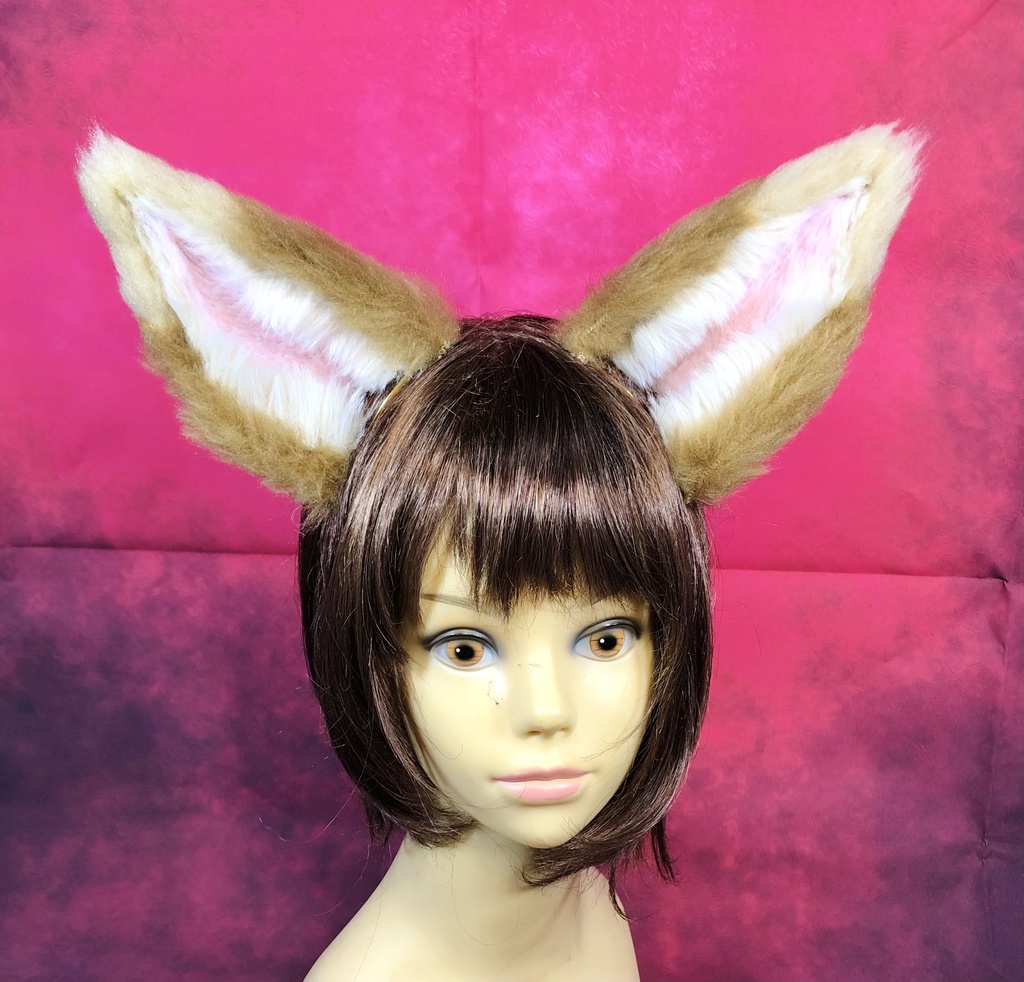 しっぽがぴんと立つ!*狐耳&しっぽセット*茶系