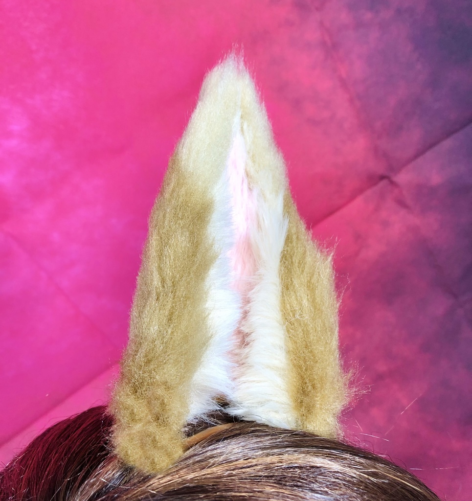 しっぽがぴんと立つ!*狐耳&しっぽセット*茶系