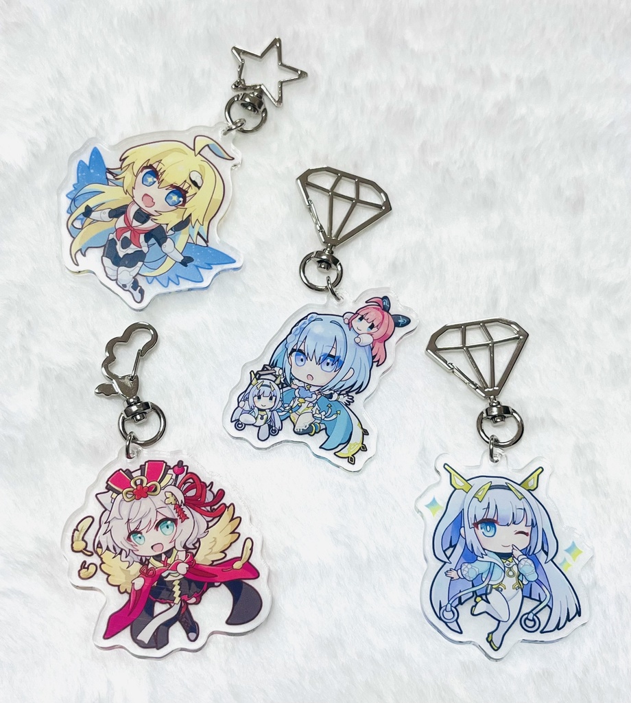 【C107】アクリルキーホルダー(シャドバ/ブルアカ/チェンソーマン)