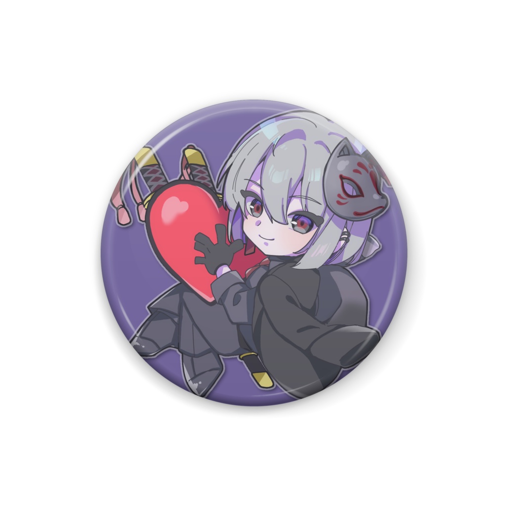 九郎明川槐 ちびキャラ缶バッジ