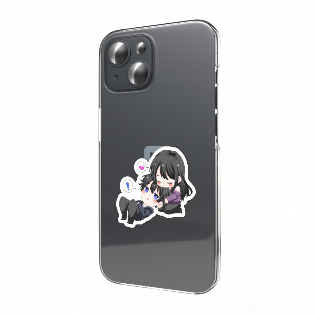 さとさんとどらやきさんスマホステッカー