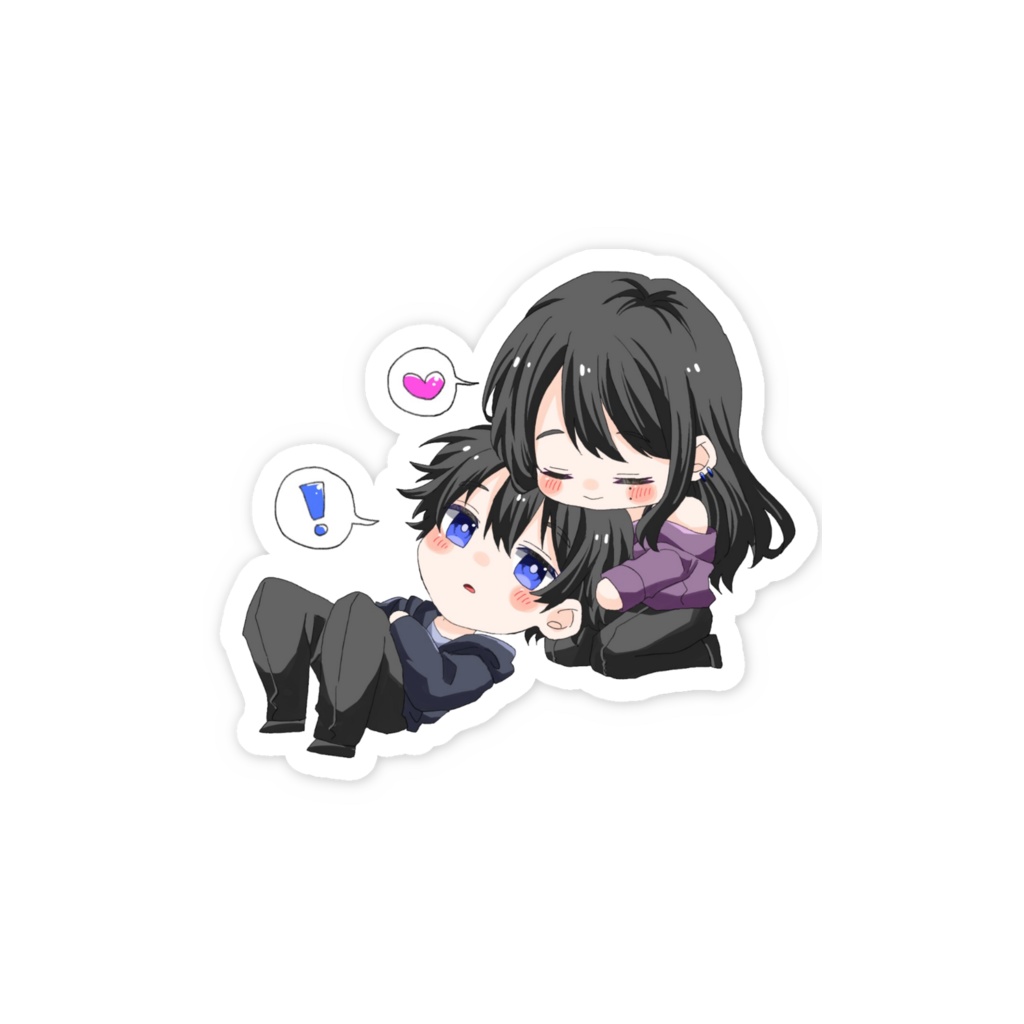 さとさんとどらやきさんスマホステッカー