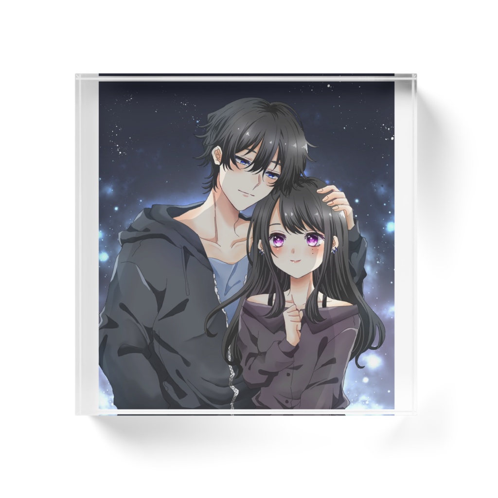 さとさんとどらやきさんアクリルブロック