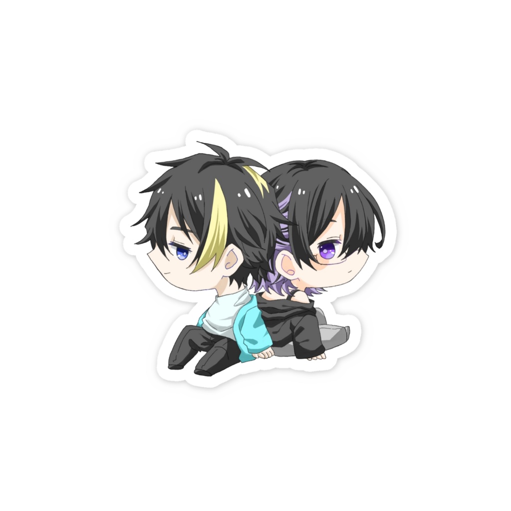しょうきちさんと伏見さんスマホステッカー