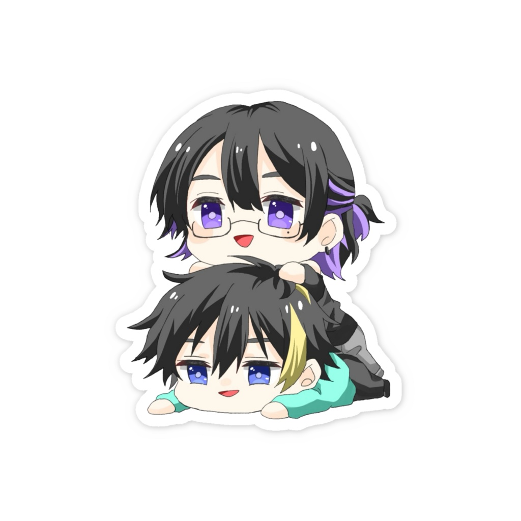 しょうきちさんと伏見さんスマホステッカー2