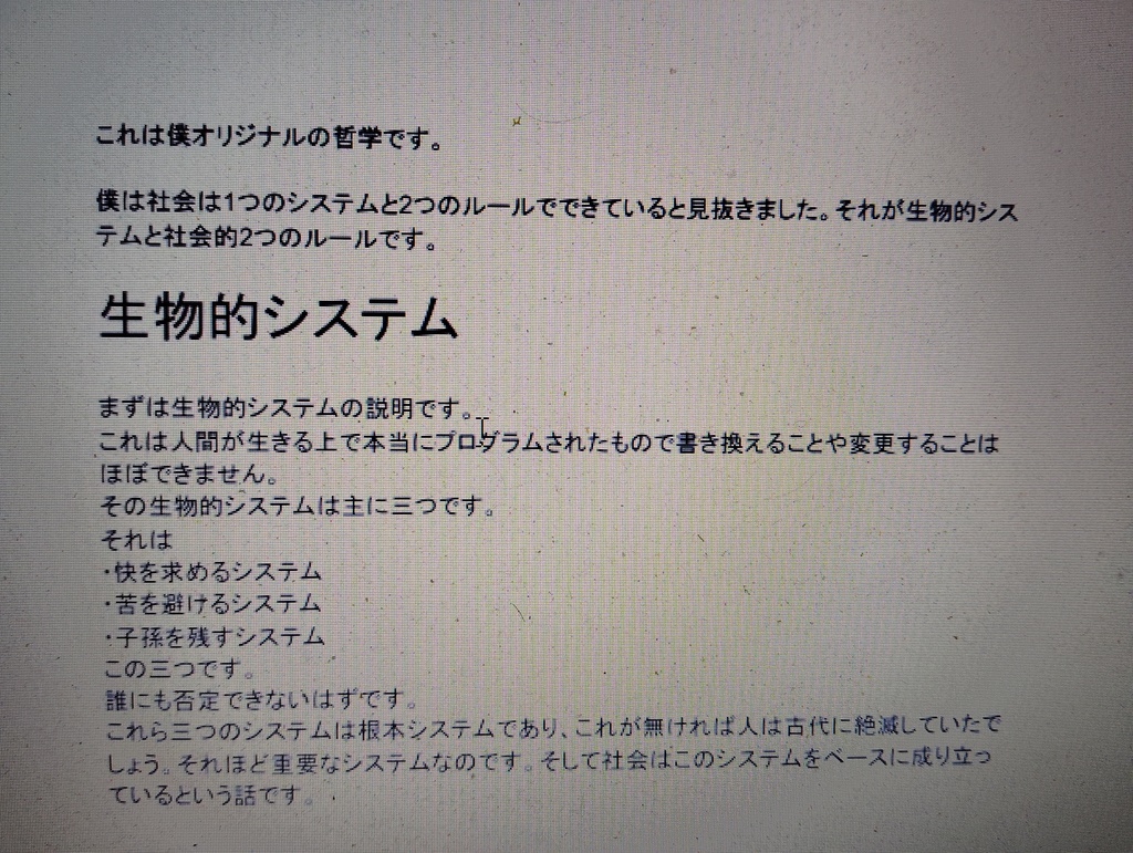 社会の一つのシステムと二つのルール.PDF　哲学・思想（オリジナル哲学・思想）