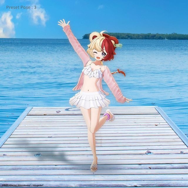 熊乃ベアトリーチェ 水着Ver. ホロモデル本体『MEWLIVE』