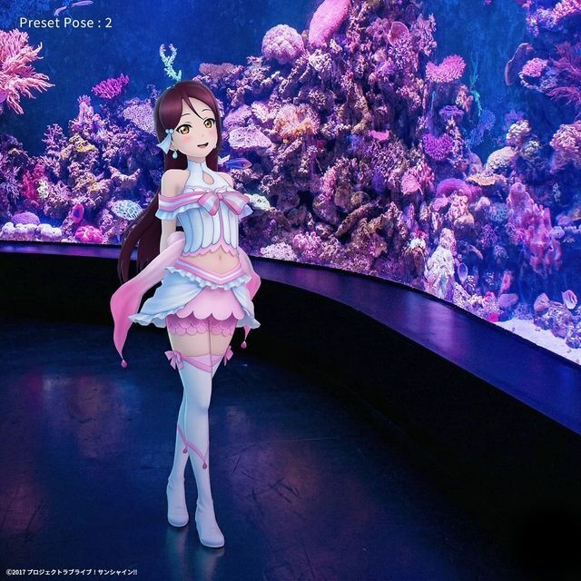 桜内 梨子 (「恋になりたいAQUARIUM」衣装) ホロモデル本体 『ラブライブ!サンシャイン!!』