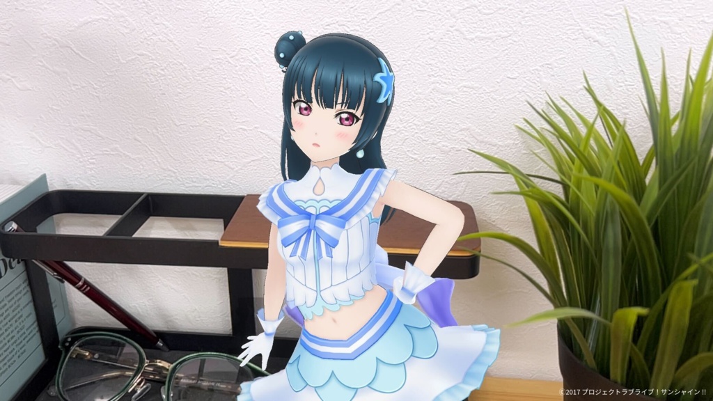 津島 善子 (「恋になりたいAQUARIUM」衣装) ホロモデル本体 『ラブライブ!サンシャイン!!』