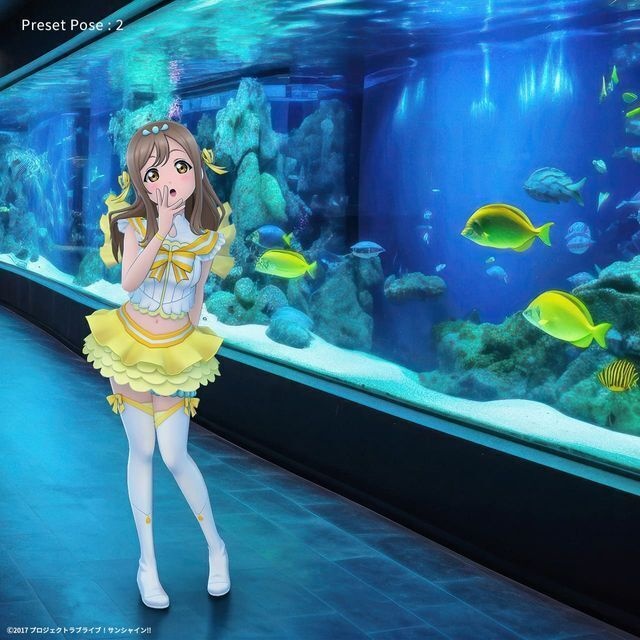 国木田 花丸 (「恋になりたいAQUARIUM」衣装) ホロモデル本体 『ラブライブ!サンシャイン!!』