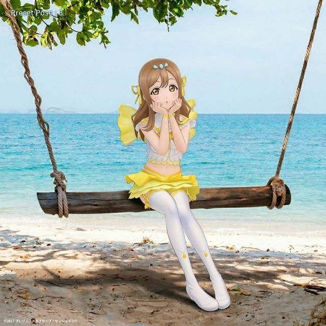 国木田 花丸 (「恋になりたいAQUARIUM」衣装) ホロモデル本体 『ラブライブ!サンシャイン!!』
