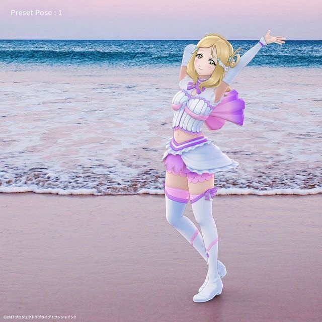 小原 鞠莉 (「恋になりたいAQUARIUM」衣装) ホロモデル本体 『ラブライブ!サンシャイン!!』