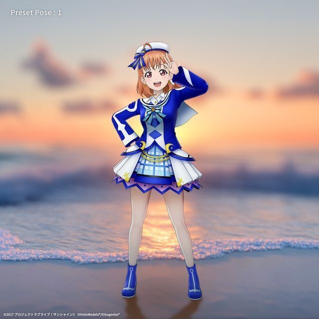 高海 千歌 (「未来の僕らは知ってるよ」衣装)ホロモデル本体 『ラブライブ!サンシャイン!!』