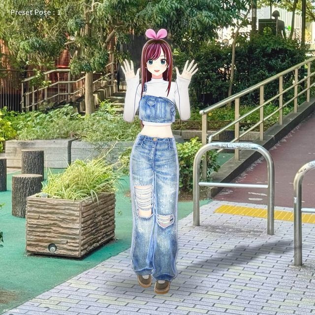 KizunaAI(Outfit of the Day - OOTD衣装)ホロモデル本体