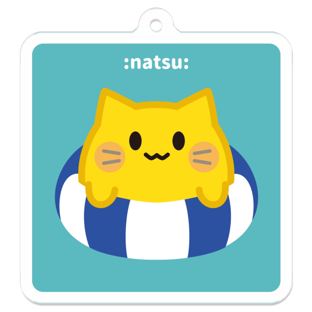 blobcatアクリルキーホルダー【:natsu:】