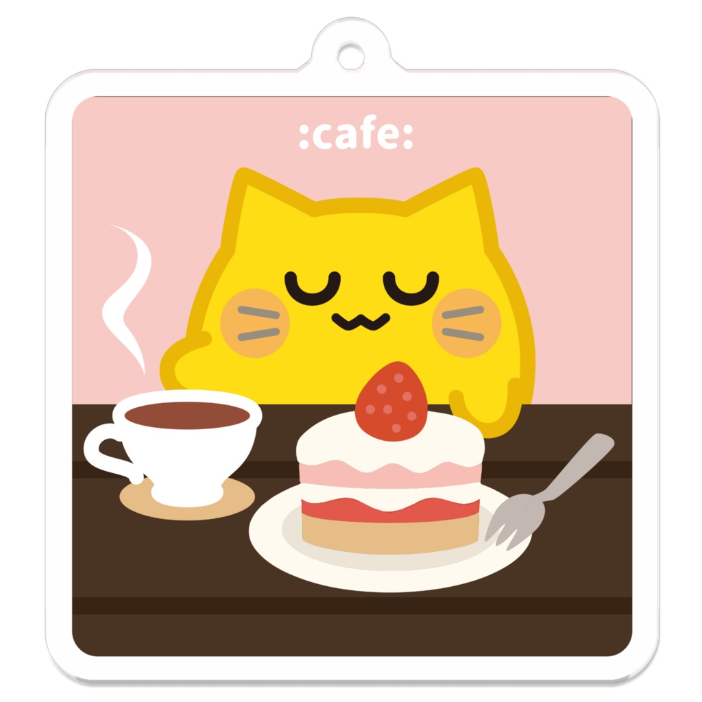  blobcatアクリルキーホルダー【:cafe:】
