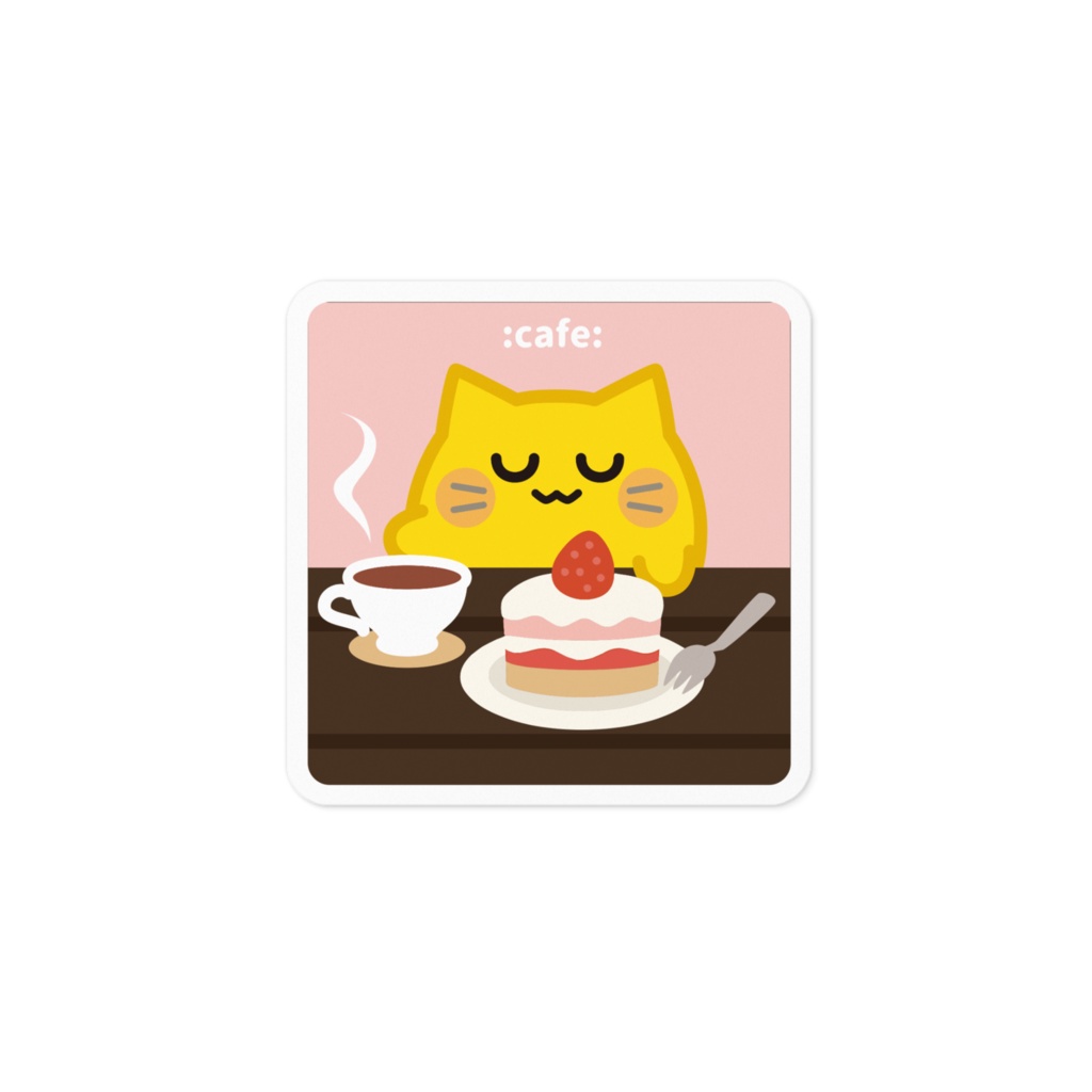 blobcatステッカー【:cafe:】