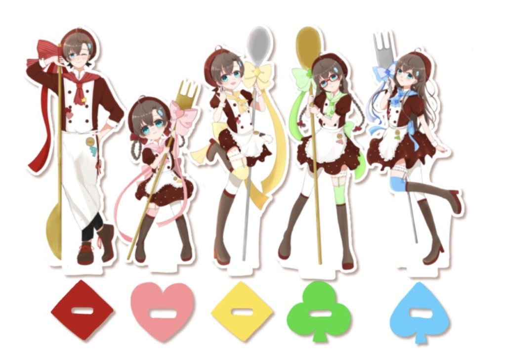 【数量限定＊単品】パティシエ衣装🍬ミニアクリルスタンド80mm