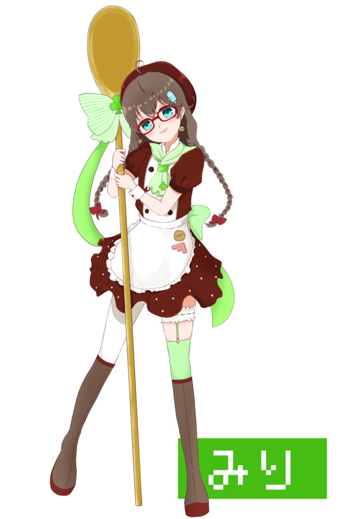 【sold out*受注生産】150mm BIGサイズアクリルスタンド🍬 パティシエ衣装