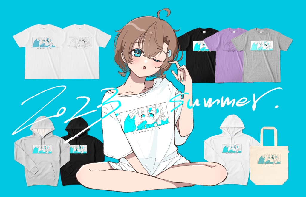 2023summerTシャツ🍨 みくろそふとT