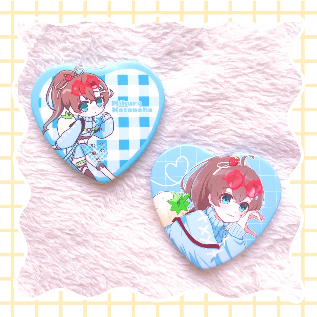 ハート缶バッチセット🍫2025年Valentine&Whiteday Goods🍓