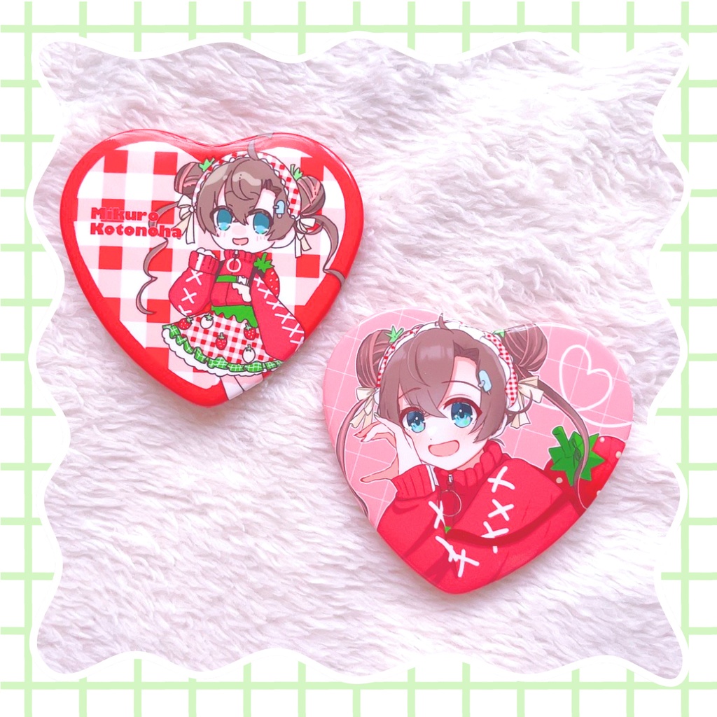 ハート缶バッチセット🍫2025年Valentine&Whiteday Goods🍓