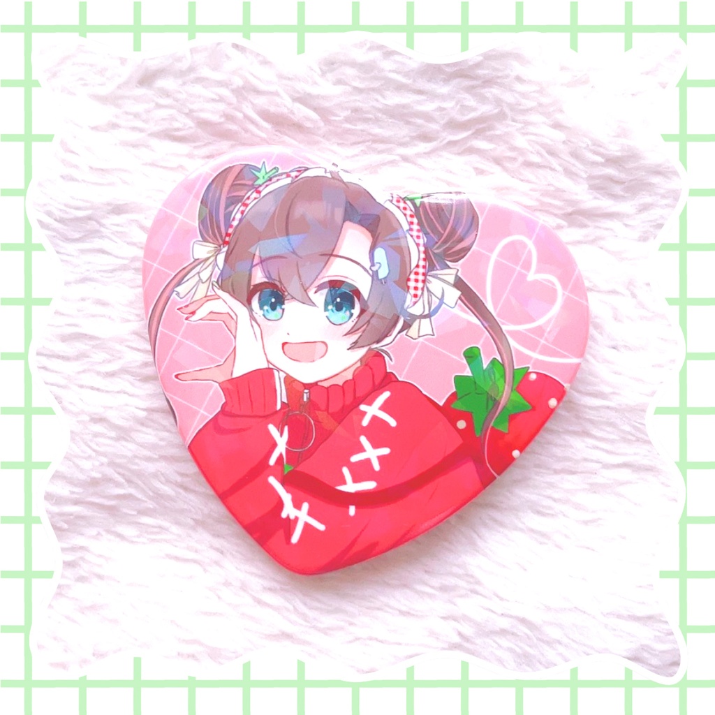 【再販】ホログラムハート缶バッチ🍫2025年Valentine&Whiteday Goods🍓