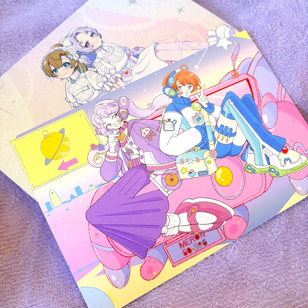 キラキラポストカード~銀河系 ver~🍈💫めろんコラボグッズ
