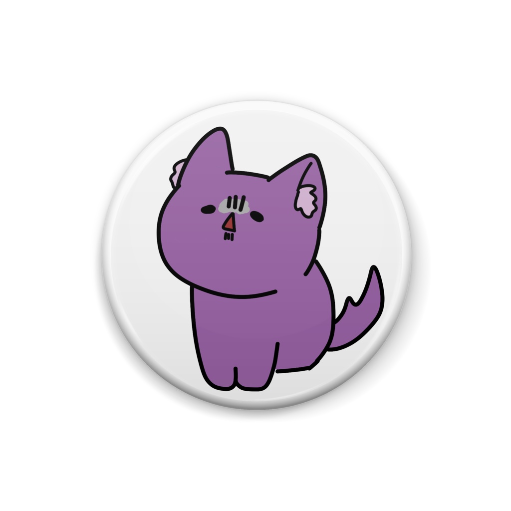 ぬ”おおかみ缶バッジ