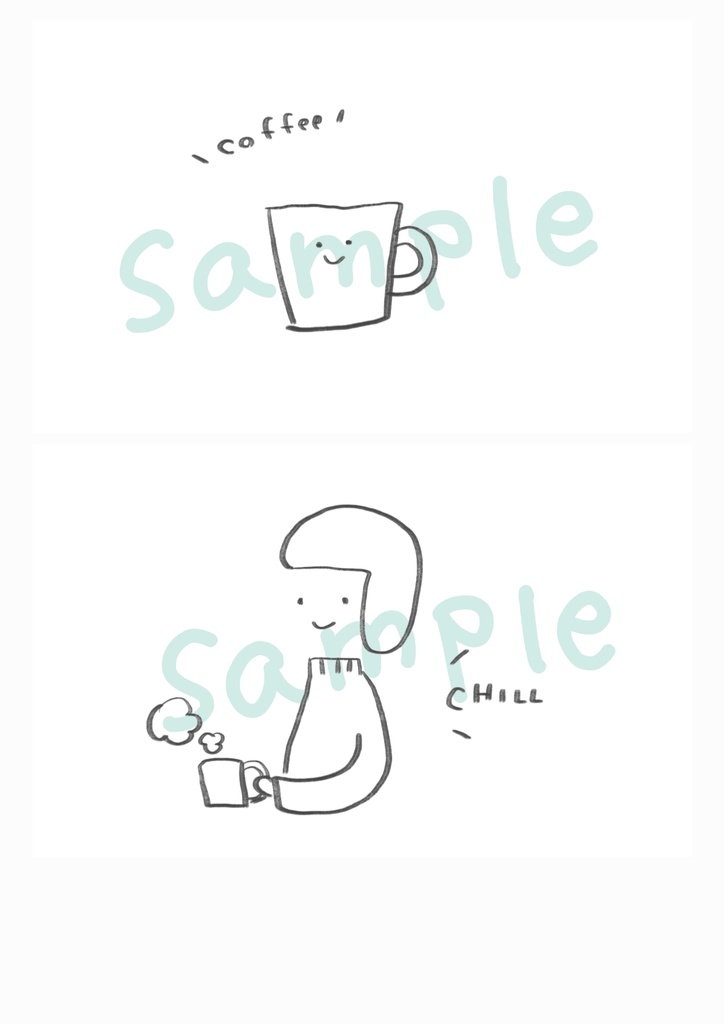 ゆるいイラスト素材／SNSアイコンなどに